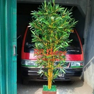 Bunga Hias Plastik Pohon Bambu