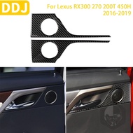 For Lexus RX300 270 200T 450H 2016-2019 Accessories Car Carbon Fiber Interior Back Door Handle Frame