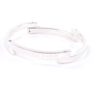 成色極佳 □ GUCCI 復古 SV925 銀色手鐲，​​義大利製造，重 33.07 克，女士款