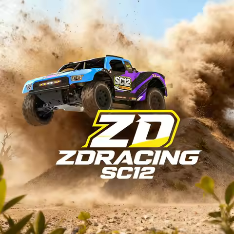 1/12 ZD Racing SC12 4WD Brushless RC Short Course Truck, 70+KM/H High Speed Off-Road Vehicle, RTR wi