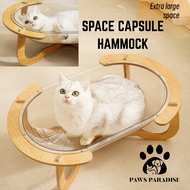 Cat Space Capsule | Pet Cat Dog Sleeping Shelf Bed Hammock | Transparent Acrylic Space Capsule | DIY