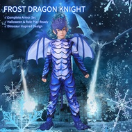 【Frost Dragon Costume】Kids Dragon Knight Suit | Dinosaur Role Play Set | Halloween Cosplay Armor