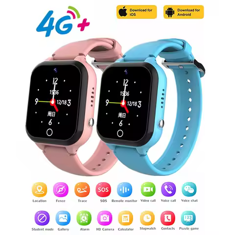 C80 Smart Watch Kids 1.4'' Full Touch Screen 4G Video Call SOS Phone Watch LBS Positioning Baby Came