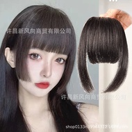 Real Hair Princess Cut Fake Bangs Two-Dimensional Comic Air Bangs Ji Hair Round Face Repair Face Nat