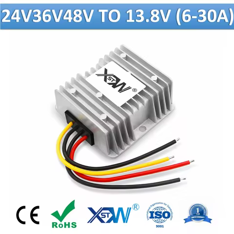 XWST 24V 36V 48V DC to 13.8v DC Buck Converter Step Down Module 8A 10A 15A 20A 25A 30A 13.8 Volt Vol