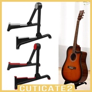 [Cuticate2] Folding Guitar Stand Stringed Instrument Rack Compact A Frame A Frame Floor Stand for Ce