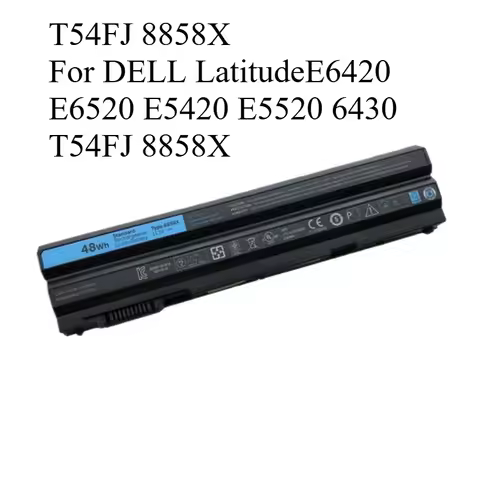 High-Quality battery T54FJ 8858X for DELL LatitudeE6420 E6520 E5420 E5520 6430 T54FJ 8858X laptop ba