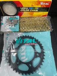 Nhông xích đĩa cho xe GPX Demon 150/150GR/150GN Loại 14/43 Sên Vàng 10Ly Chính Hãng VITAL