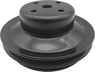 1 Pc Black Steel Upper Pump Pulley Double Groove Fits Big Block Chevy 396-454