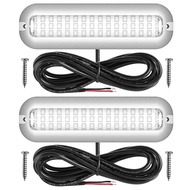 เรือยอชท์42LED เรือยอชท์ชุดชั้นในบางเบานาฬิกาเดินทะเลสแตนเลสสแตนเลส IP68สัญญาณไฟแล่นเรือใบ10-30V อุป