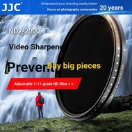 JJC Adjustable ND Filter ND Filter Variable ND2-2000 Filter Medium Gray Density Filter 11 Gear 43 49