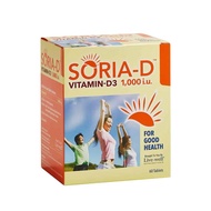 LIVE-WELL SORIA-D SORIA D VITAMIN D3 1000IU 60'S / 2X60'S [EXP: 3/2028]