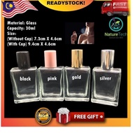 🔥HOT ITEM🔥 Botol Perfume 30ml Screw Clear Empty Perfume Bottle / Botol Kaca (With Cap Spray) - 30ml(