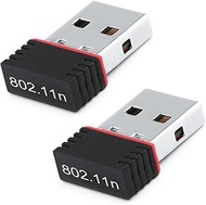FROYUIO 2-Pack Mini USB Wi-Fi Adapter 150Mbps 802.11n 2.4GHz Wireless Network Card - Plug & Play No 