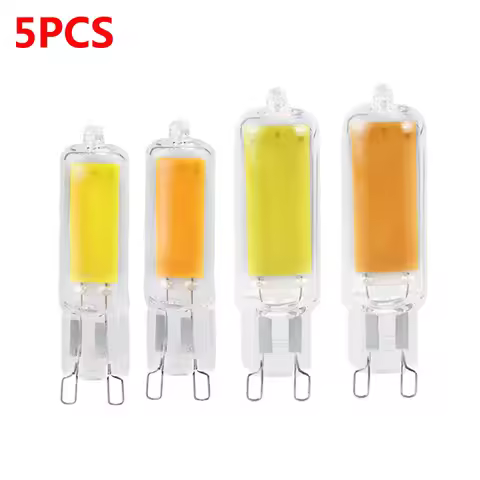 5pcs G9 LED Light Bulbs 220V 5W 7W 10W No Flicker COB LED Lamp Glass Cold White/Warm White Lampada L