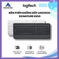 Bàn Phím Không Dây Logitech Signature K650  - Nhỏ gọn, kê tay tích hợp, kết nối Bluetooth & USB Bolt