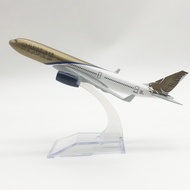 Gulf A330 aircraft model 16cm + display base