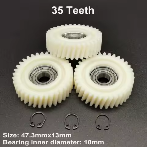 47.3x13mm Oblique Planetary Gear 35 Teeth Helical Gears With 6900Z Bearings Wheel Hubs Electric Bike