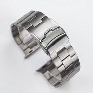 สายรัดไททาเนียมสำหรับสายคาด Apple Watch อัลตร้าสายรัดข้อมือสำหรับนักธุรกิจชายสุดหรู IWatch 9 Se 6 3