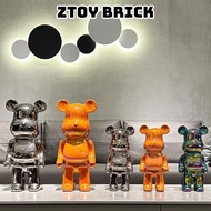 Bearbrick Bear Model 28cm High Quality Electrostatic Ceramic Material Table Decorated, ZTOY BRICK Store