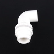 1pc Inner Dia 20-50mm PVC 90 Degree Elbow Connector Fish Tank PVC Joint Aquarium Water Inlet Water Tank Elbow Adapter