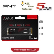 PNY XLR8 CS3140 M.2 2280 NVMe Gen4x4 SSD 1TB/2TB/4TB 5 Years Warranty