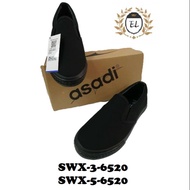 ASADI BLACK UNISEX SCHOOL SHOES(SWX-3-6520 & SWX-5-6520)