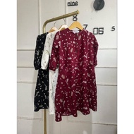 [SG Seller] Crinkle Kids Girls Long Dress Floral Prints (2-10 yr old)