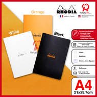 RHODIA Notebook - Classic Stapled Series (A4) - Fountain Pen Friendly Paper (ORIGINAL)  [RetailsON]