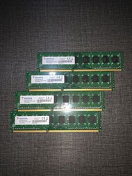 ADATA DDR3 1600(11) 8GX16 U-DIMM 8GB RAM 記憶體 X4