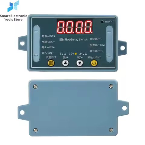 DC 5V 12V 24V 10A Adjustable Time Delay Relay Module LED Digital Timming Relay Timer Delay Trigger S