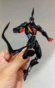 [二手無配件, 總體塑膠有溶膠舊化痕跡] 海洋堂 Revoltech 山口式 No.052 天元突破 螺旋王 Lazengann 可動 action figure 1款