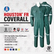 Houston Fire Resistance Coverall With Silver Reflector ISO11612