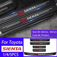 Car door carbon fiber anti-scratch sticker waterproof sticker trunk protection sticker for Toyota SIENTA accessories