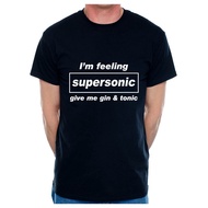 Supersonic Give Me Gin & Tonic Funny Mens T-Shirt Birthday