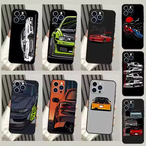 JDM Drift Car S13 S14 S15 For Huawei Nova Y91 Y90 Y60 Y61 Y70 Y72 Y73 3i 7i 8i 11i 12i 9 10 SE P20 P