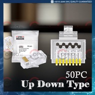 OPRO RJ45 Cat6 EZ Pass Through Unshielded Modular Plug/Connector 8P8C