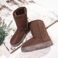 Hazel Faux Fur Winter Snow Snow Boots - Snow Boots Wanita • Classic Suede Snow Boots - Warm Fur Wint