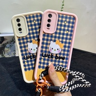 Cute HelloKitty grid bracelet case for OPPO A3 PRO A94 A93 A5S A57 A77 A7 A12S Realme C20 C11 C21Y C