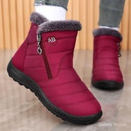 High-Quality Waterproof Winter Men Boots Leather Warm Snow Women Boots Non-slip Ankle Boots A3GT