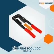 WGH IDC Crimping Tool SK-214 Electrician Crimper Pliers Heavy Duty Cutting Hand Tools