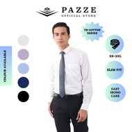 Pazze Long Sleeve Slim Fit Formal White Shirt | TR Cotton