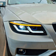 Antares | ชุดไฟหน้า BMW 3 Series E90 พร้อมเลนส์ LED ไฟวิ่งกลางวัน และไฟเลี้ยว