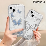 YX221 SOFTCASE CASING BUTTERFLY BLUE AND BLACK COMPATIBLE FOR REDMI A1 A2 A3 A5 5A 6A 8 9 9A 9C 10 1