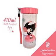 Tupperware Flower Fairy Bottle 410ml purple pink black bottle