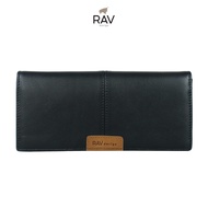 RAV DESIGN Men's Long Wallet RFID / Genuine Leather / Black / RVW785G3