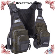 [Direct from Japan][Bassdash] Fishing Vest Lightweight Unisex Short Mesh Vest FV08 (No Buoyancy Devi