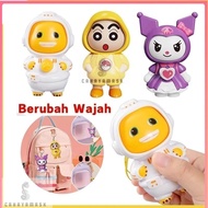 GANTUNGAN Face Swap Doll Toy Character Expression Keychain
