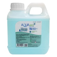Aquamed สเปรย์แอลกอฮอล์ ทำความสะอาดมือ แบบไม่ต้องล้างน้ำออก กลิ่นยูคาลิปตัสเมนทอล 1000ml. ( สีฟ้า สินค้ากลิ่นใหม่ )