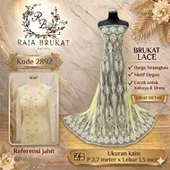 Plain Cord Brocade Panel Fabric - Code 2892 - Grade B - Length 2.7 m Width 1.5 m - Material for wedd